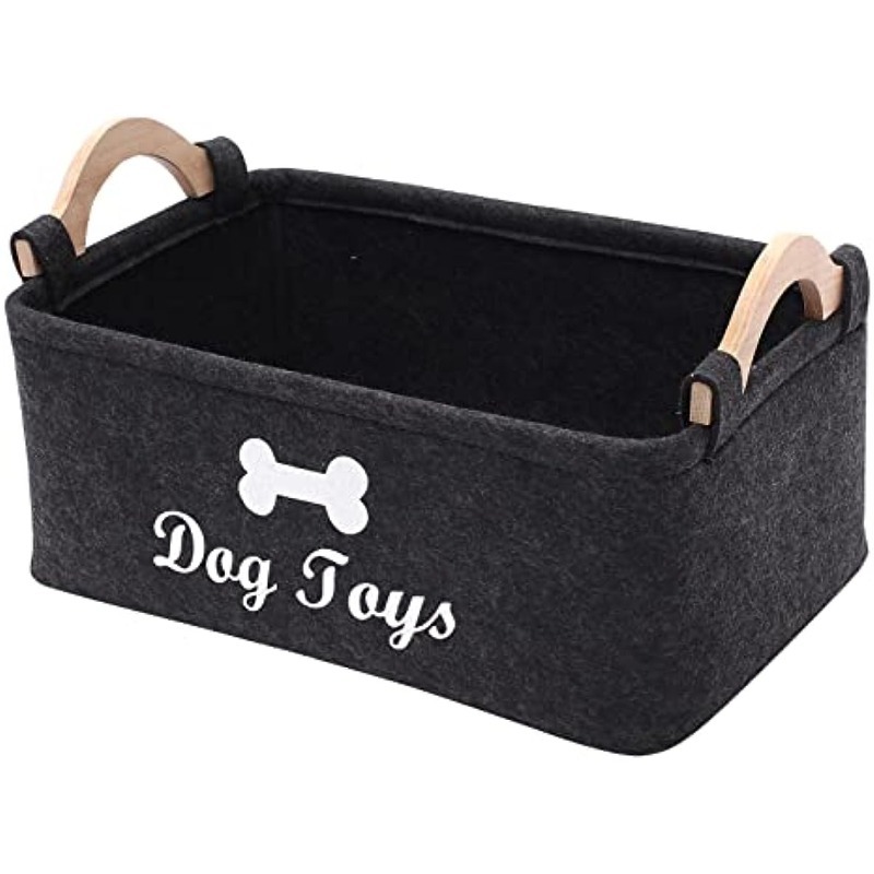 Pet Dog Toy Storage Basket Chest Organizer