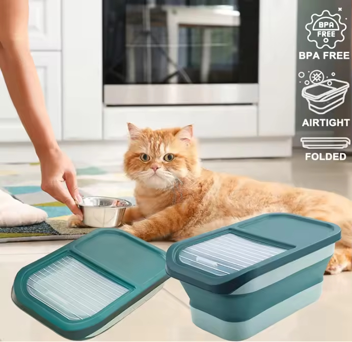 Pet Food Container with Lids Airtight Cat Food Containers