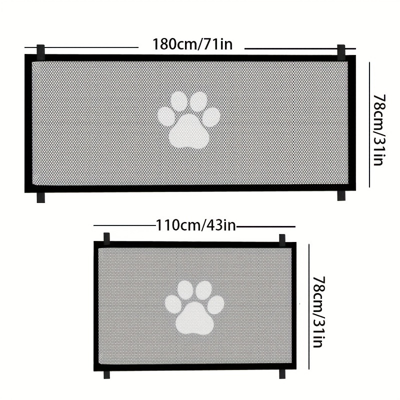 Pet Safety Gate Easy Storage Design