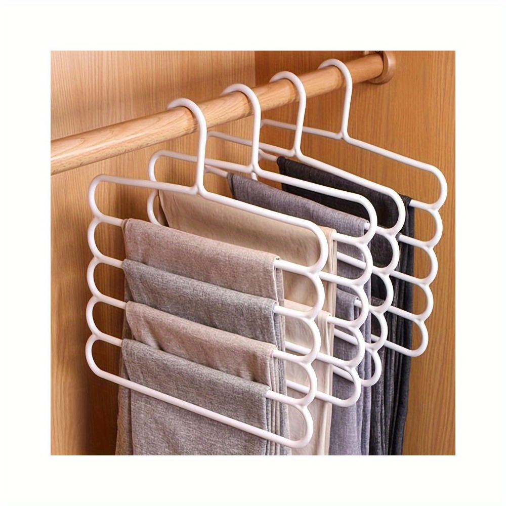 Metal Pants Hanger Foldable Non-slip Clothes Rack 